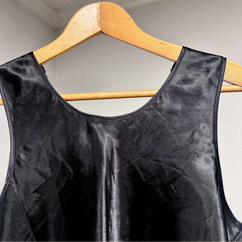 Vintage 90s Black Floral Lace Camisole Women’s Size Medium Party Whimsigoth EUC - Picture 10 of 16